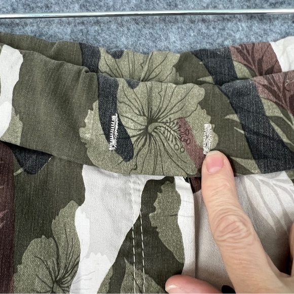 VENTI6 Jogger Pants Eastic Waist Floral Camo Stretch Size Medium - Picture 7 of 12